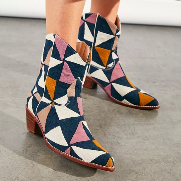 NIB Free People Mosaic Western Boots - Picture 3 of 6